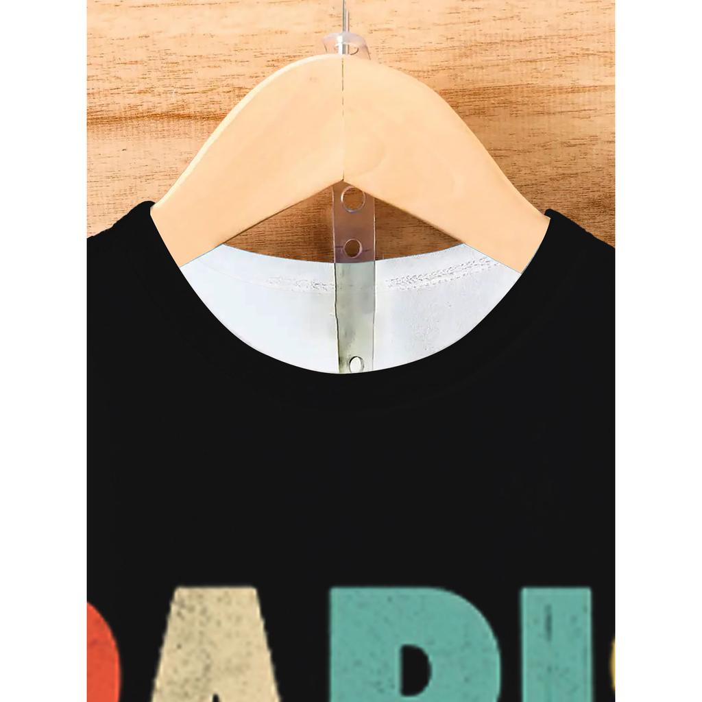 Men's T-shirt 3D Printing Paris Letter Top Fun T-shirt Fashion Casual Men's Street Wear Oversized Men's Clothing