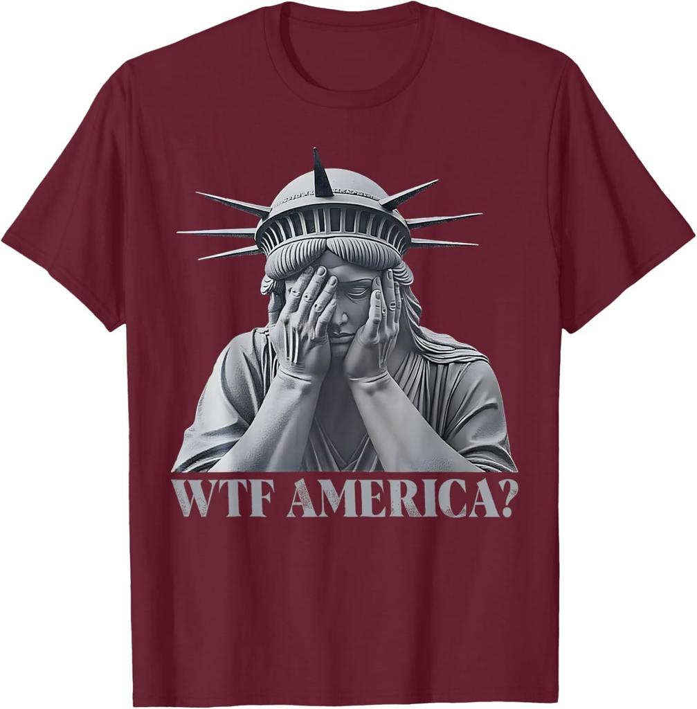 Anti-Trump What The F America? Resist Political Desig Unisex T-Shirt