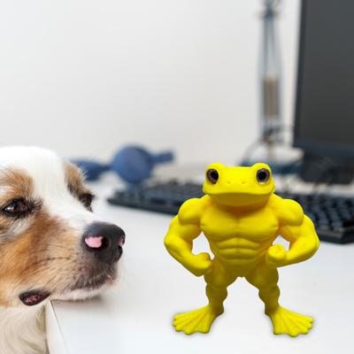 3D-печатная статуя мускулистой лягушки Пла стоящая фигурка лягушки Дом Офис Настольная