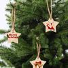 Personalized Custom Wooden Pentagram Pendant Christmas Decoration Pendant Hanging Decoration