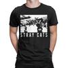 Новинка Футболки Stray Cats для мужчин с круглым вырезом, 100% хлопок, футболки с коротким рукавом, одежда больших размеров