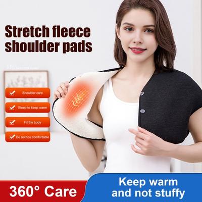 Теплый наплечник, зимняя термоподкладка из флиса, утеплитель для плеч, для пожилых мужчин и женщин, протектор плеч, носимый наплечный платок