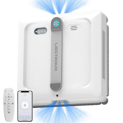 Робот для мытья окон Liectroux S9, с 2 роликовыми щетками, 6-сторонним распылением воды насосом, 9000 Па