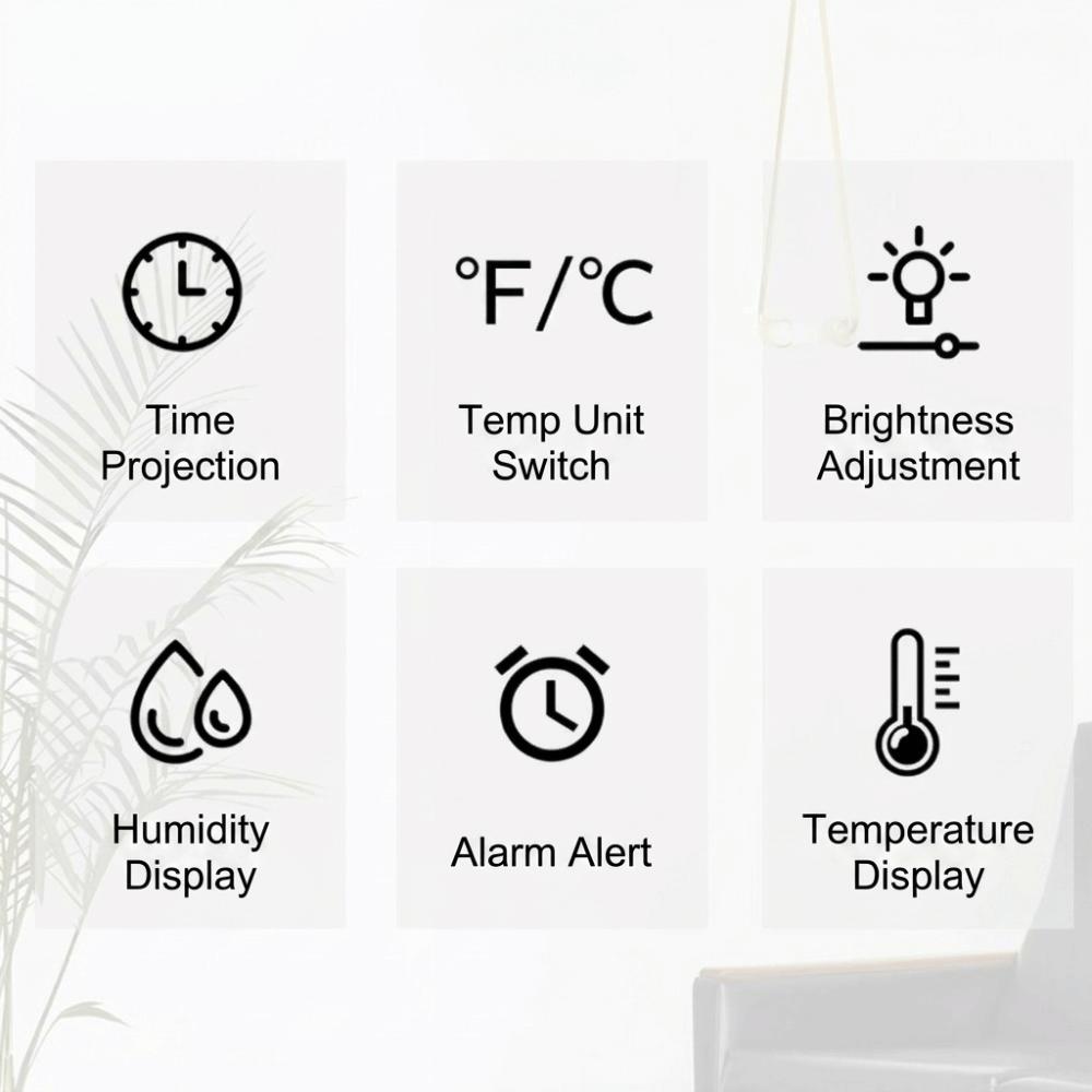 Convenient Digital Alarm Clock Multi-functional Desk Clock Clock LED Clock Living Room