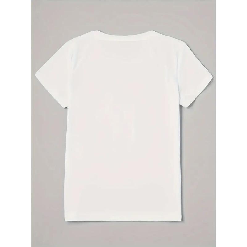 Европейский размер 1 шт. Мужская повседневная футболка с коротким рукавом с кириллическим принтом Черно-белая графика, Дышащая трикотажная ткань, Обычная посадка, Круглый вырез