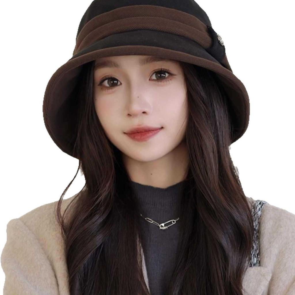 Шляпа женская весна и осень для путешествий универсальная элегантная шляпа-ведро показывает лицо маленькая модная цветная шляпа-панама
