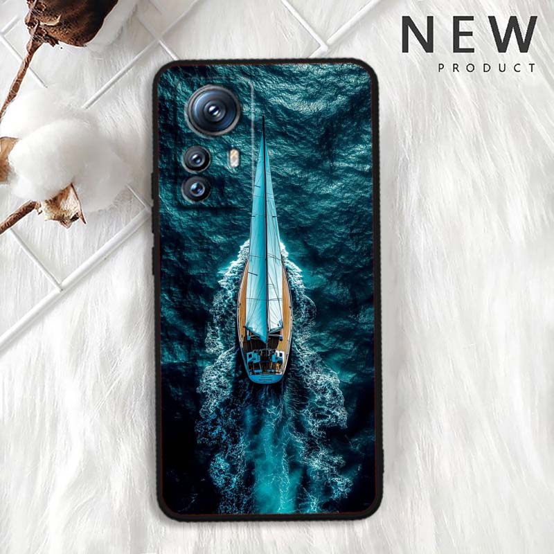 Модный чехол для телефона с рисунком самолета для Xiaomi Mi 15 14 13 13T 12 12T 12S 11 11i 11T Pro Ultra Lite 5G Черный Мягкий