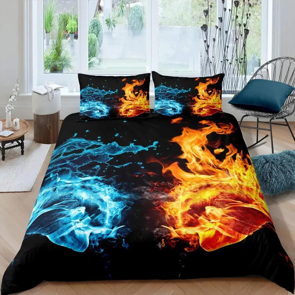 Боксерский пододеяльник, комплект постельного белья с изображением спортивных игр, комплект постельного белья для двоих, боксерские перчатки из микрофибры, силуэт спортсмена, королева, королева, пододеяльник