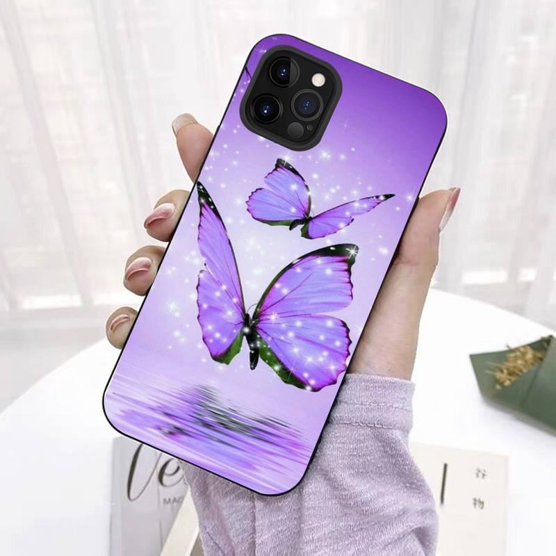 Милый красочный чехол для телефона с бабочками для iPhone 11 12 13 Mini Pro Max 8 7 6 6S Plus X 5 SE 2020 XR XS Funda Case