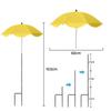 Plant Shade Umbrella with Metal Stake Weatherproof Sun Shade Cloth Outdoor Plant Flowers Potted Sun Protection Garden Supplies