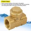 DN15 Латунный односторонний автоматический поворотный обратный клапан для воды, масла, кислых сред