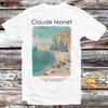 Claude Monet Etretat The Beach and the Falaise dAmont T Shirt B1362