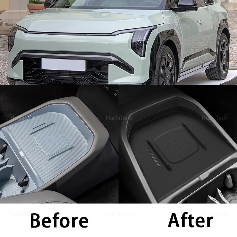 For Kia EV3 2025 2025 2026 Fast Wireless Charging Pad Non-Slip Mat Car Storage Lightweight Phone Wireless Charger Mat