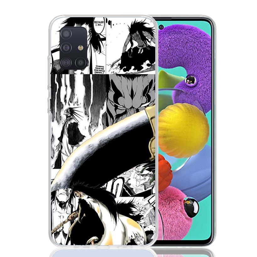 Чехол для телефона Bleach с Кемпачи Зараки для Samsung Galaxy A52 A32 A22 A12 A02S A50S A30S A51 A31 AA71 Note 20 Ultra 10 S10 Plus Galax