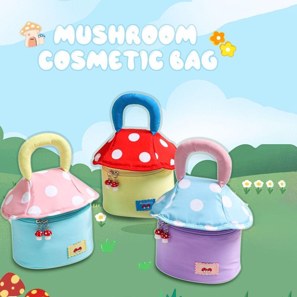 Multifunctional Handheld Cosmetic Case Large Capacity Toiletry Bag Kawaii Cute Makeup Bag Outdoor