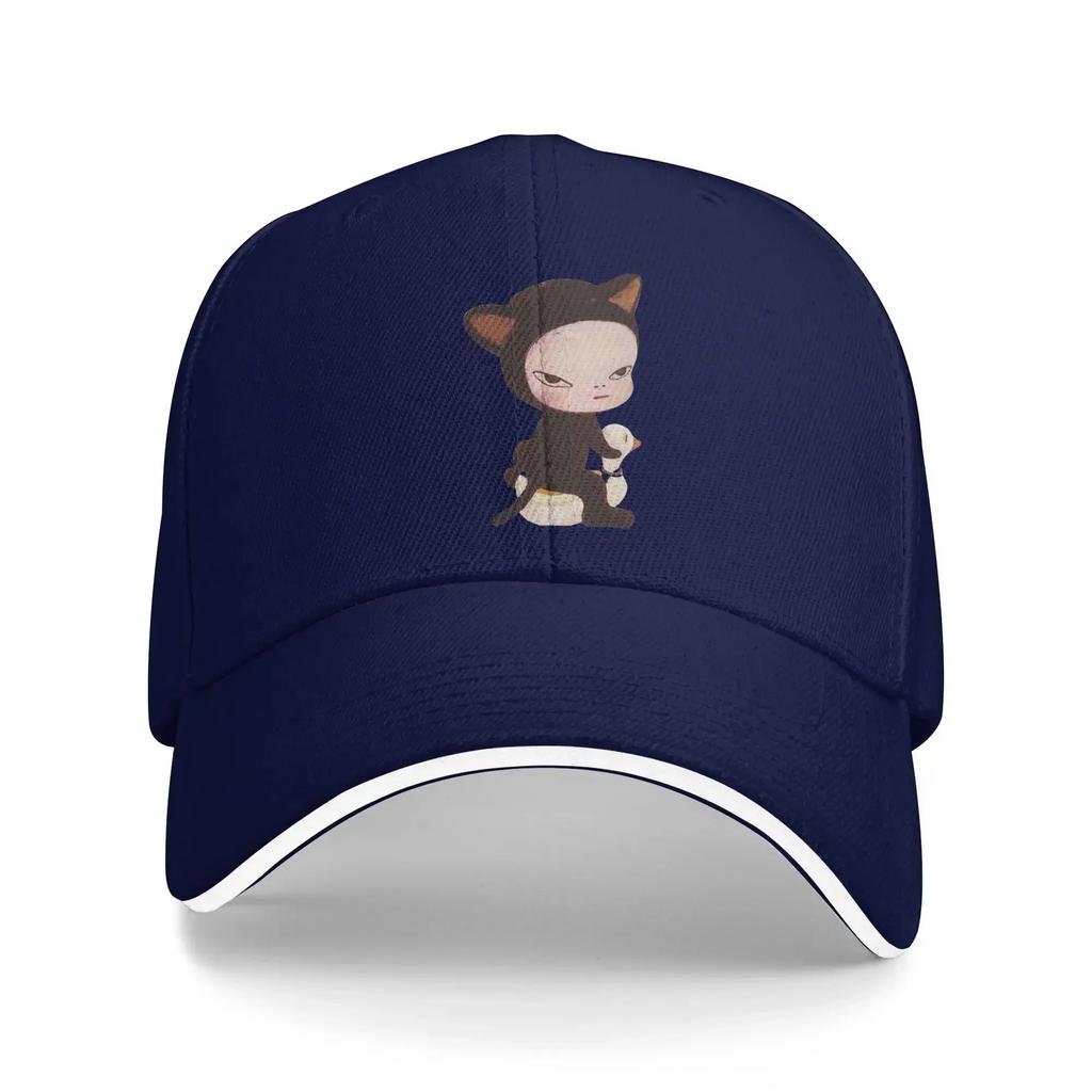 Yoshitomo Nara Cat Costume Girl Casual Baseball Cap Summer Trucker Hat Dropshipping Kpop Rock Hip Hop Hats Women Unisex Cool Caps