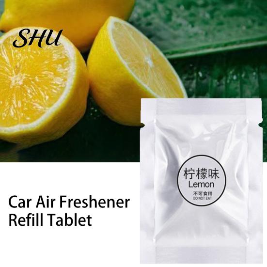 Scented Car Accessory 10Pcs PE Aromatherapy Tablets Refresh Your Ride with Travel-friendly Fragrance Customizable Fragrances Easy Install Scratch-Free