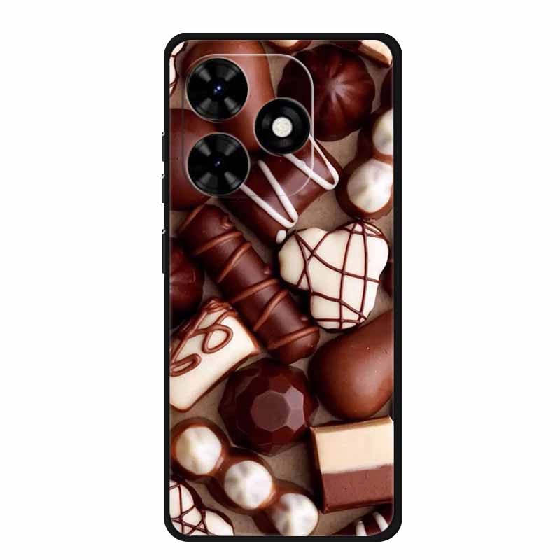 Чехол для Tecno Spark Go 2024 Животные Расписной ТПУ Силиконовый Мягкий Чехол для Телефона для Spark Go2024 BG6 Защитный Волк Ударопрочный Para