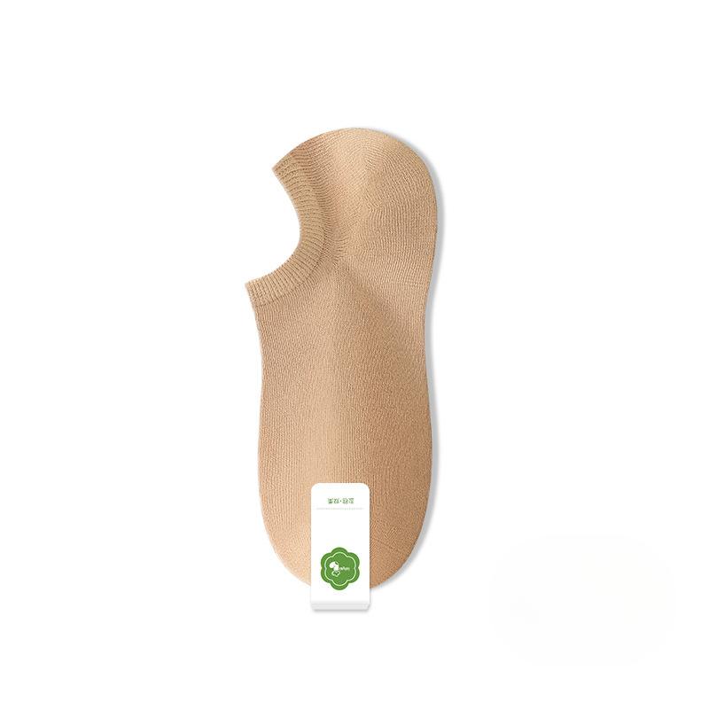 Носки-следки из чистого хлопка, которые не сползают, женские короткие и тонкие носки, впитывающие пот и предотвращающие появление запаха, короткие носки