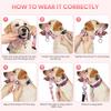 Dog Head Collar, Printed No-Pull Headcollar, Adjustable Dog Head Halter Gentle Lead with Safety Link, 3 Colors Muzzle Leash for Small Medium Large