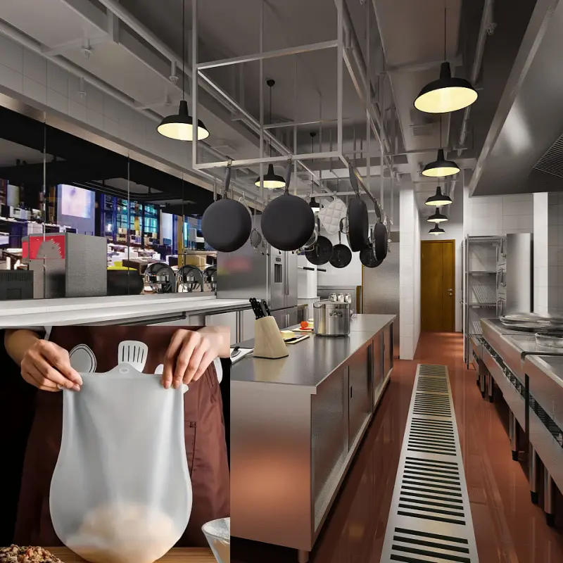 Силиконовый антипригарный мешок для теста, мешок для смешивания муки, мешки для замешивания теста, универсальный миксер для теста для хлеба, кухонный инструмент для самостоятельной выпечки