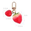 Holder Simulation Fruit Interior Accessories Keyrings Strawberry Keychain Jewelry Gift Bell KeyRing