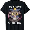 As Above So Below Baphomet Satanic Black Magic Satan Goat T-Shirt