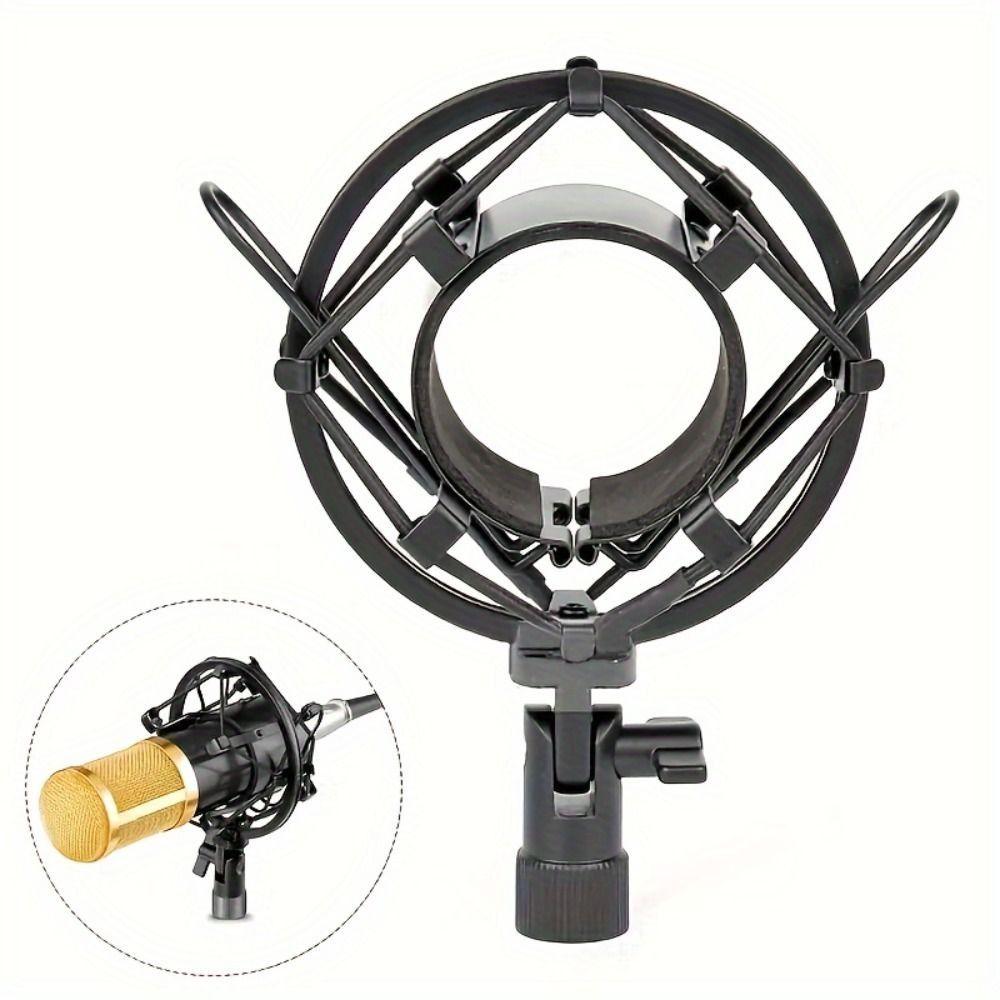 Adjustable Metal Microphone Shock Mount Shockproof Spider Mic Holder Clip  KTV