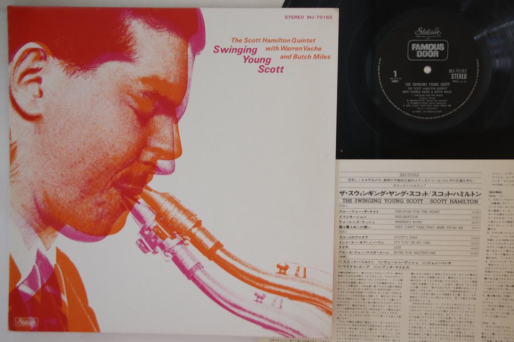 LP Record SCOTT HAMILTON QUINTET - Swinging Young Scott IHJ70162 FAMOUS DOOR 1978 Japan Jazz Used