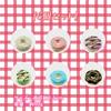 RemeeHi Food Sample Donut Display Sample Candy Toy Set Photography Tools Decoration Object of 6 (Set Donuts)