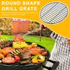 Stainless Steel Round Grill Grate Extra Thick Replacement Cooking Grid for Charcoal Grill Campfire Even Heat Distribution Outdoor Grill Accessory