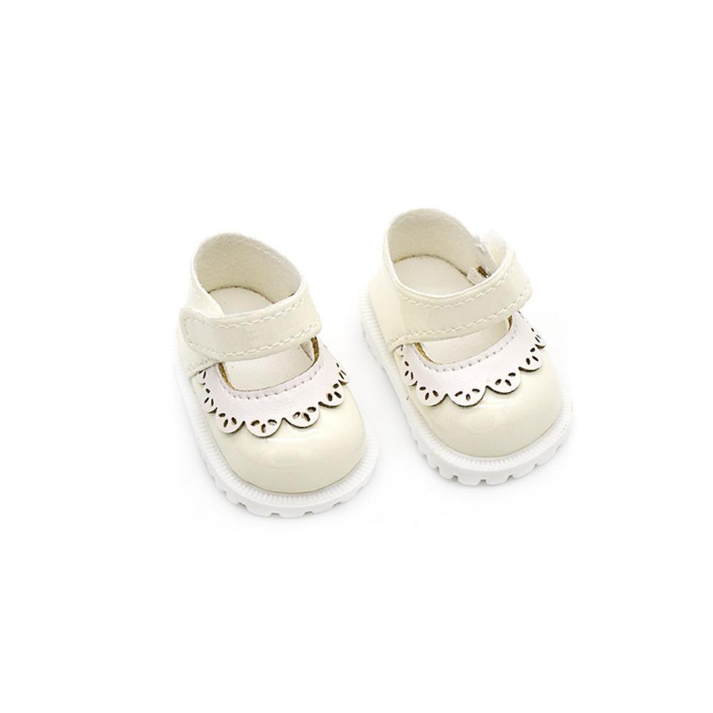 Hand-made Doll Leather Shoes 5.5x3.3CM Doll Accessories Hobbies 20cm Doll Shoes Doll Toys