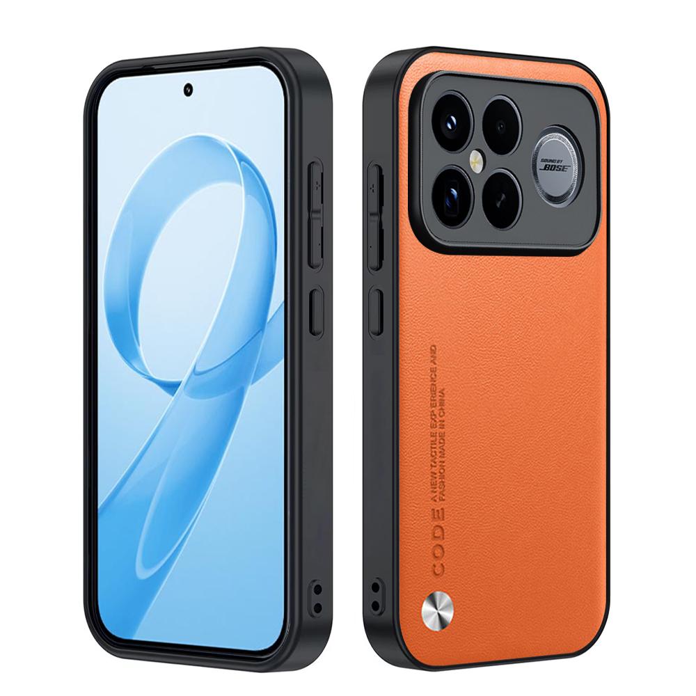 Кожаный чехол-фунда для Xiaomi Redmi K90 Pro Max Чехол-крышка Модный чехол с текстурой волокна из ПУ-кожи Защита Ударопрочная задняя крышка
