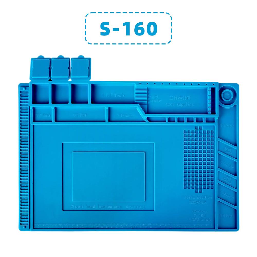 Silicone Soldering Pad Insulation Heat-Resistant Soldering Station Silicon Soldering Mat Work Pad Electronic Phone Watch Repair