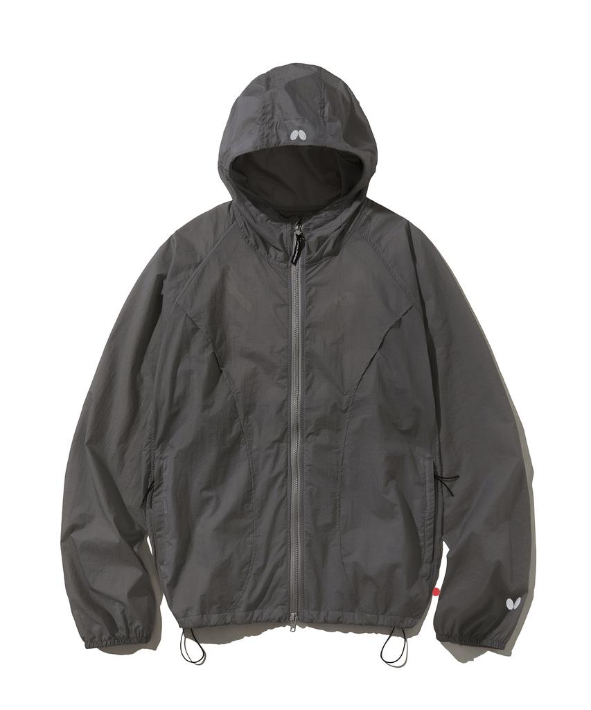 Butterfly Sportwear Куртки-ветровки с капюшоном Curveline Угольный