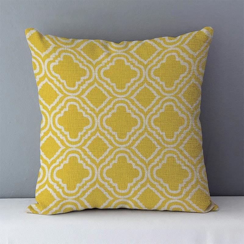 Selected Cozy Cushion Cover Home Decorative Pillow For Sofa Couch Seat Back Cushions xcm Geometric Printed fundas de cojines