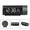 Projection Clock USB Rechargeable Electronic Clock Dual Alarm Clock
