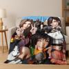 Мультяшное фланелевое одеяло Final Fantasy Сефирот Клауд Тифа, теплое и уютное мягкое покрывало для дома, спальни, кровати, дивана, ребенка