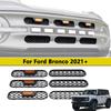 Вставка в передний бампер Крышка противотуманной фары Внешняя решетка для Ford Bronco 2026-2026 Вставки решетки Внешние детали Аксессуары Модифицированные