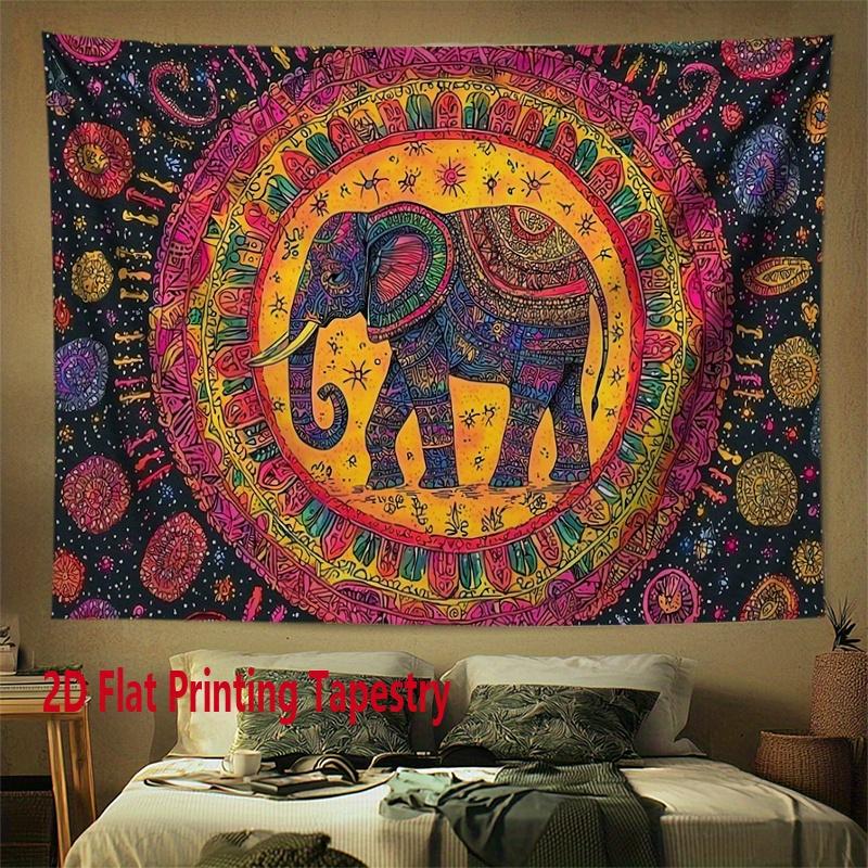 Mantra is of ethnic style Digital printing polyester wall tapestry suitable for use in living rooms bedrooms offices bars party