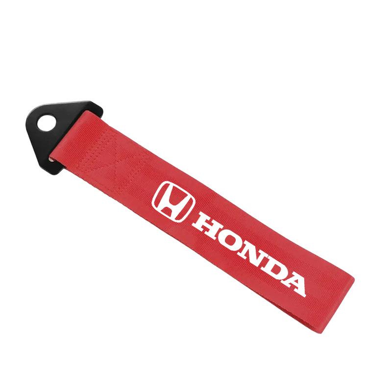 1PC New Car Decorative Nylon Bumper Trailer Towing Ropes For Honda Civic Accord CRV G Fit Jazz Odyssey Vezel Pilot HRV Accessories