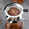 Stainless Steel Coffee Filter Reusable Pour Over Coffee Dripper Double Layer Mesh Drip Coffee Filter Basket Coffee Accessories