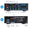 2000W 2 Micphone Bluetooth Stereo Amplifier Surround Sound Mixer 220V FM AUX USB SD AMP Home Cinema Karaoke Remote Control