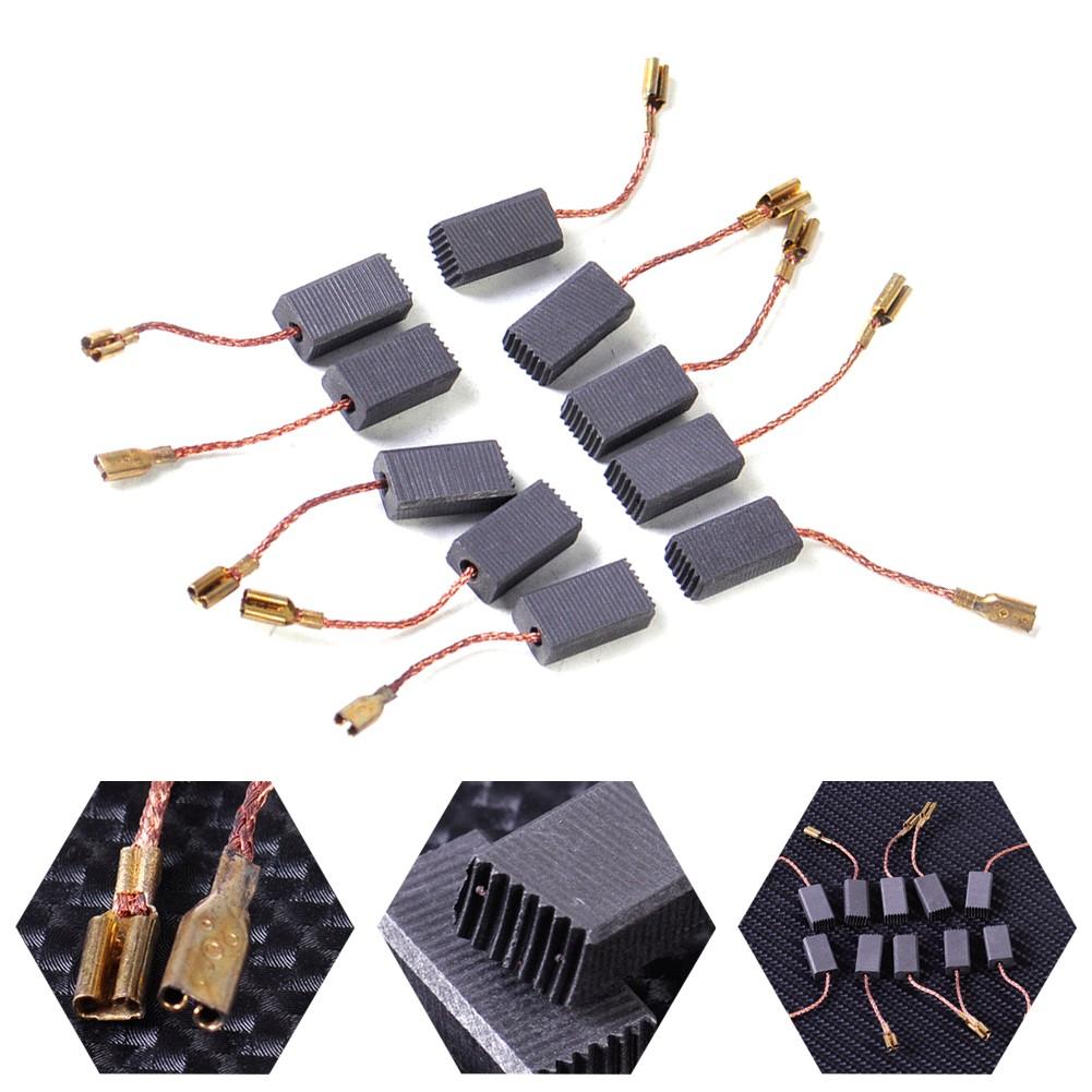 10Pcs 5mm*8mm*15mm Motor Carbon Brushes Set For Electric Drill Angle Grinder
