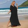 Women's Beach Cover Up Loose Plus Size Bohemian Long Dress Bikini Outer Shirt