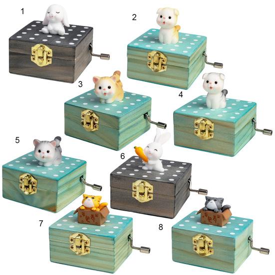 Полезная Деревянная Музыкальная Шкатулка Очаровательная Изысканная Деревянная Музыкальная Шкатулка с Гравировкой