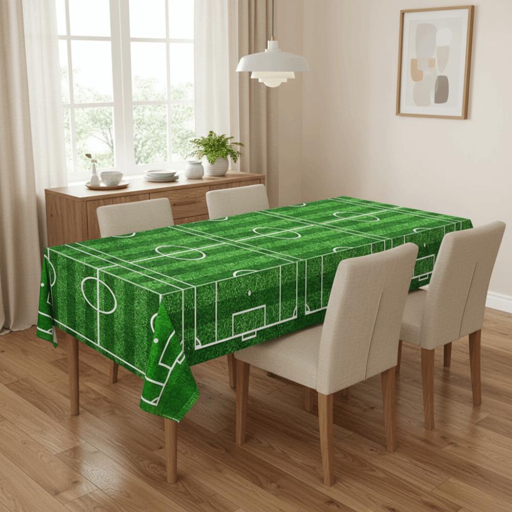 2PCS Waterproof Soccer Match Table Cover Stain-resistant Football Sport Table Linen Party Decor