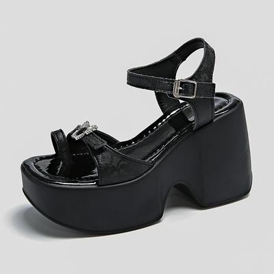 Мода 2024 года, новые летние сандалии для женщин, удобные босоножки на танкетке, повседневная обувь для женщин, гладиаторские туфли Zapatos De Mujer 10 см