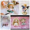 Glass crystal cute Anime Figurine Doll Cartoon Mouth Stickers MouthChips Paper Face Organ Paster