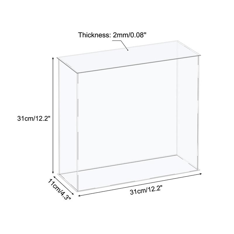 Акриловая витрина 41 размера для коллекционных предметов Сборная Прозрачная Защитная Витрина Куб Коробка для хранения Пыленепроницаемая Выставка Организация Игрушек